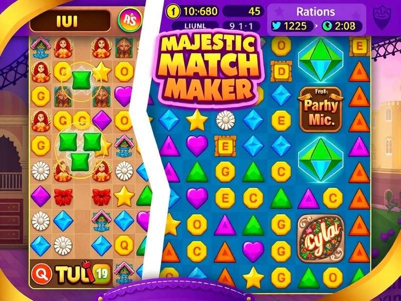 Majestic Match Maker Gameplay - Desi Puzzle Levels with Bollywood Themes