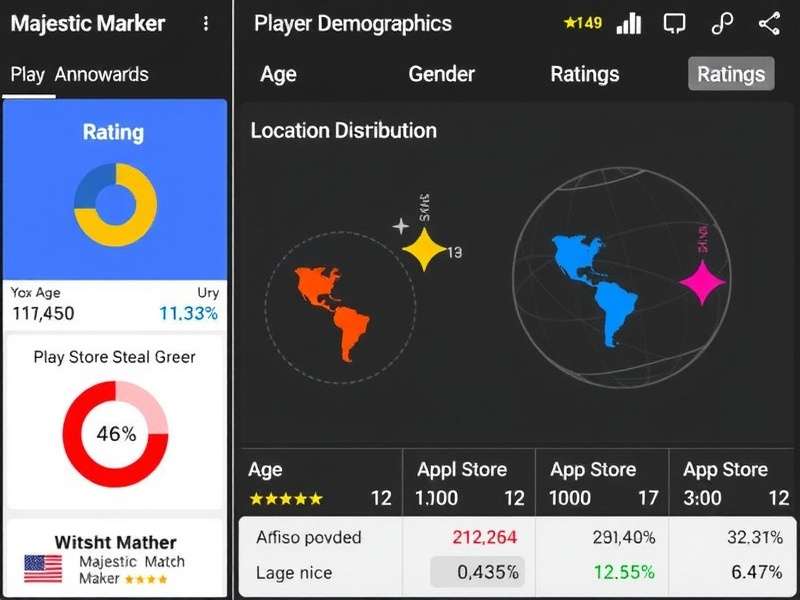 Majestic Match Maker Ratings - Google Play Store and App Store Ratings